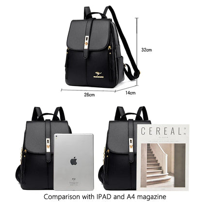 Backpacks- Elegant Metropolitan Carryall Backpack- - IndioGear Women Clothing