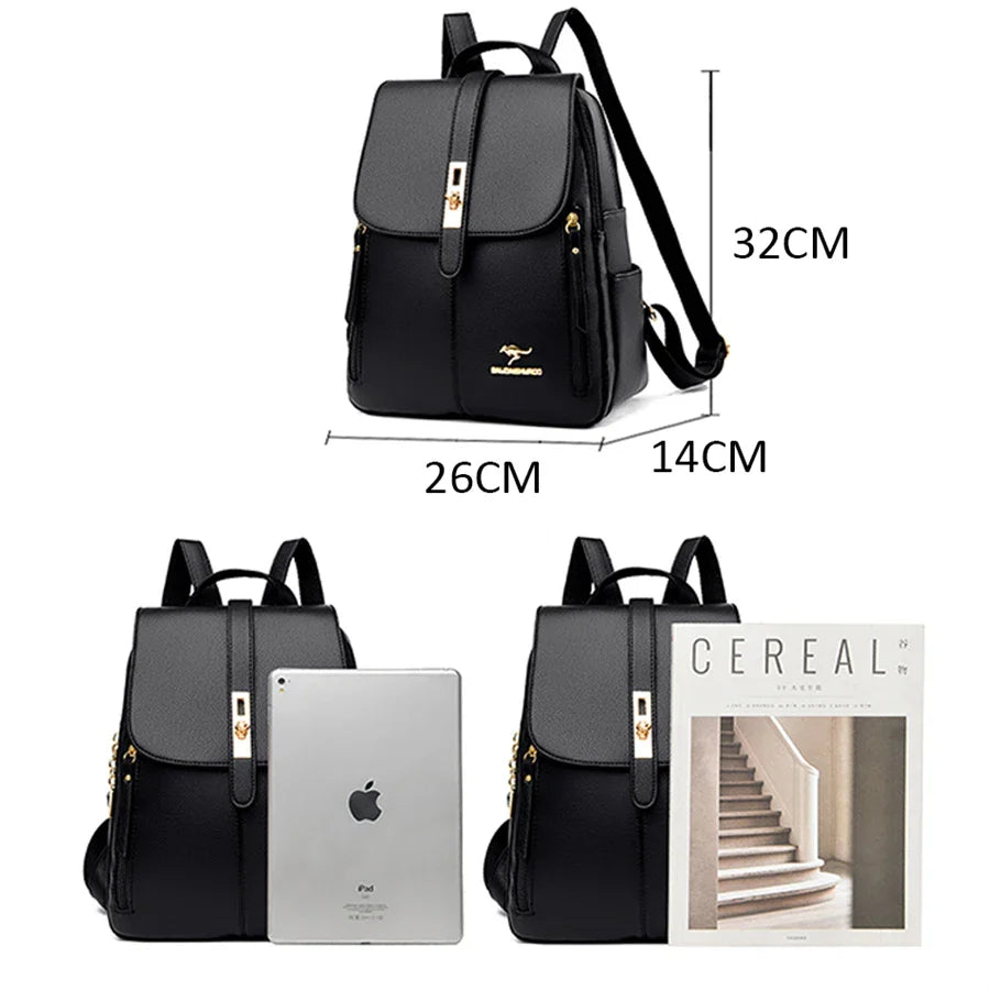 Backpacks- Elegant Metropolitan Carryall Backpack- - IndioGear Women Clothing