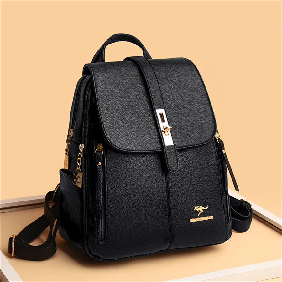 Backpacks- Elegant Metropolitan Carryall Backpack- - IndioGear Women Clothing