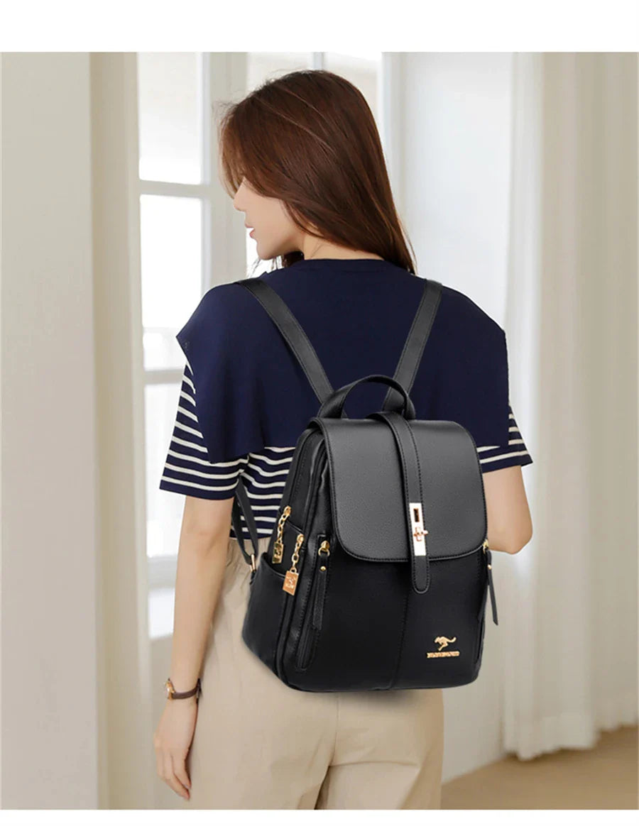 Backpacks- Elegant Metropolitan Carryall Backpack- - IndioGear Women Clothing