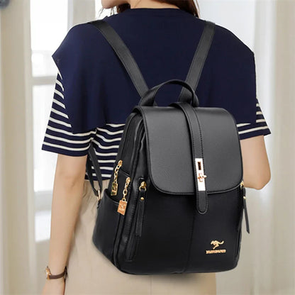 Backpacks- Elegant Metropolitan Carryall Backpack- - IndioGear Women Clothing