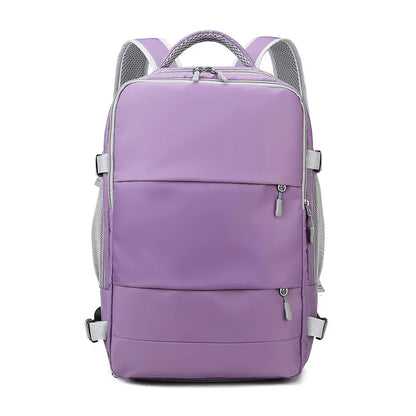 Backpacks- Global Trekker All-Season Backpack- Purple- IndioGear Women Clothing