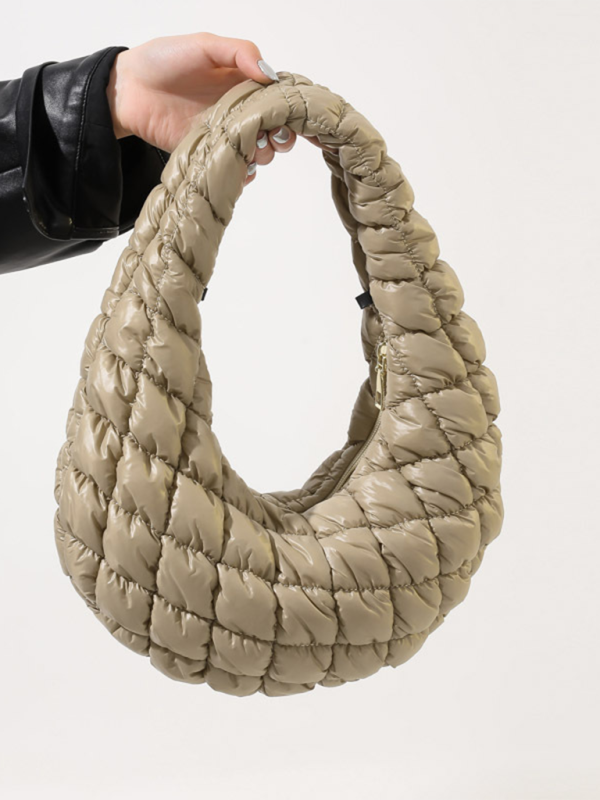 Bags- Quilted Shoulder Bag - Puffy Handbag- - IndioGear.com