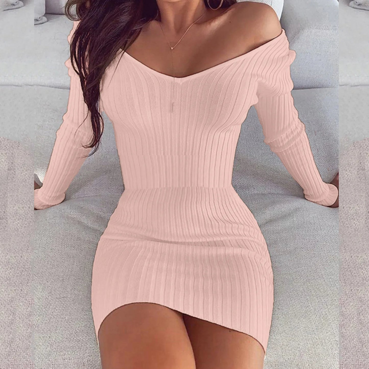 Bandage Mini Dresses- Curve-Enhancing Bandage Mini Dress for Special Occasions 🎉- - IndioGear Women Clothing