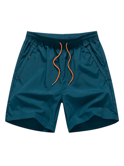 Beach Shorts- Men's Quick-Dry Beach Shorts- Peacock blue- IndioGear.com