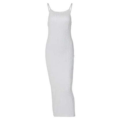 Bodycon Dresses- Elegant Long Ribbed Dress - Ideal for Business and Dinners- - IndioGear.com