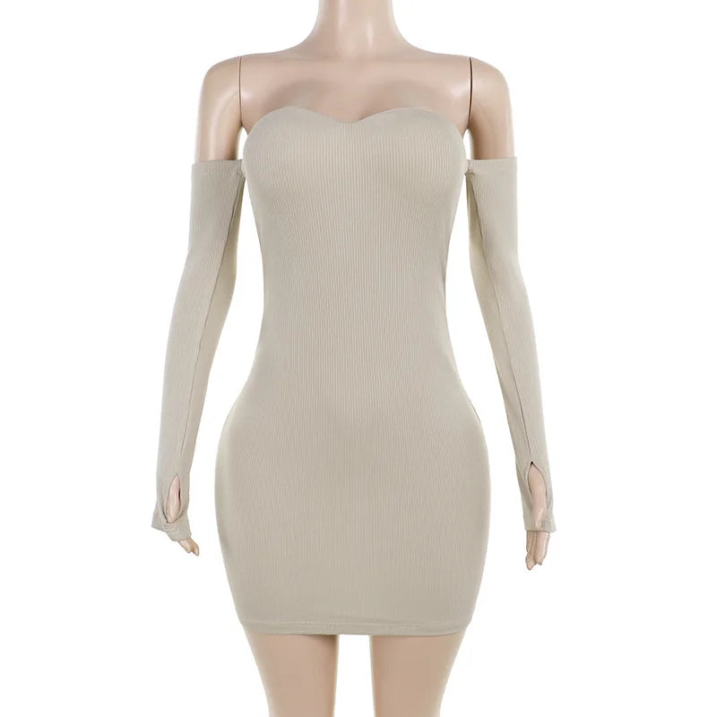 Bodycon Dresses- Figure-Flattering Ribbed Mini Dress for Date Nights & Cocktails- - IndioGear.com