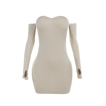 Bodycon Dresses- Figure-Flattering Ribbed Mini Dress for Date Nights & Cocktails- - IndioGear.com