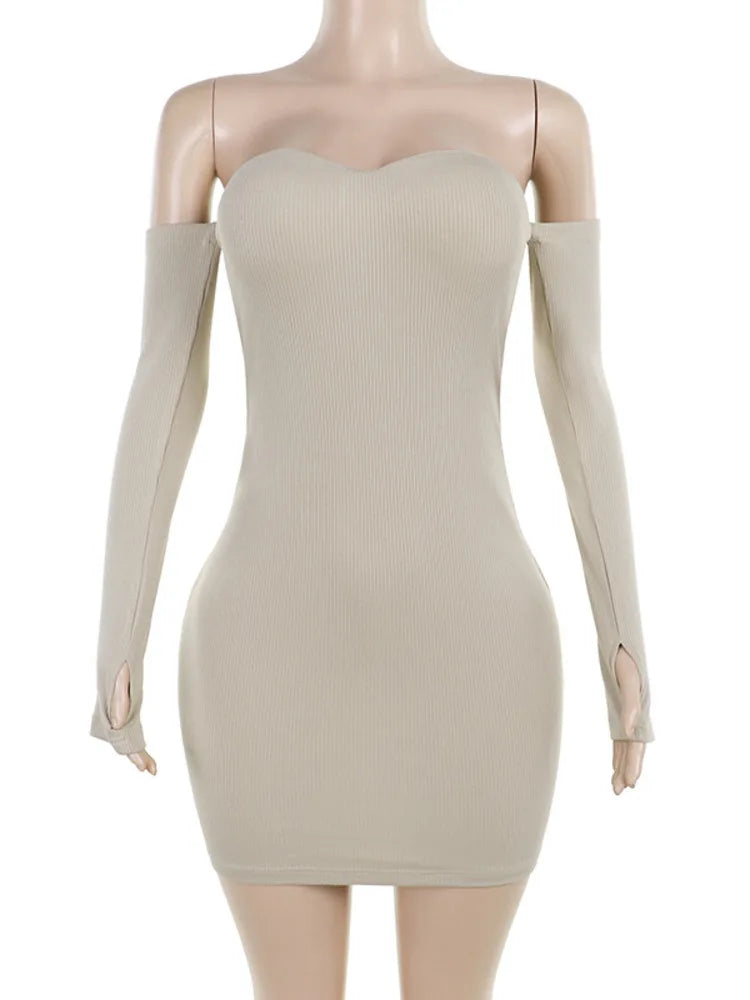 Bodycon Dresses- Figure-Flattering Ribbed Mini Dress for Date Nights & Cocktails- - IndioGear.com