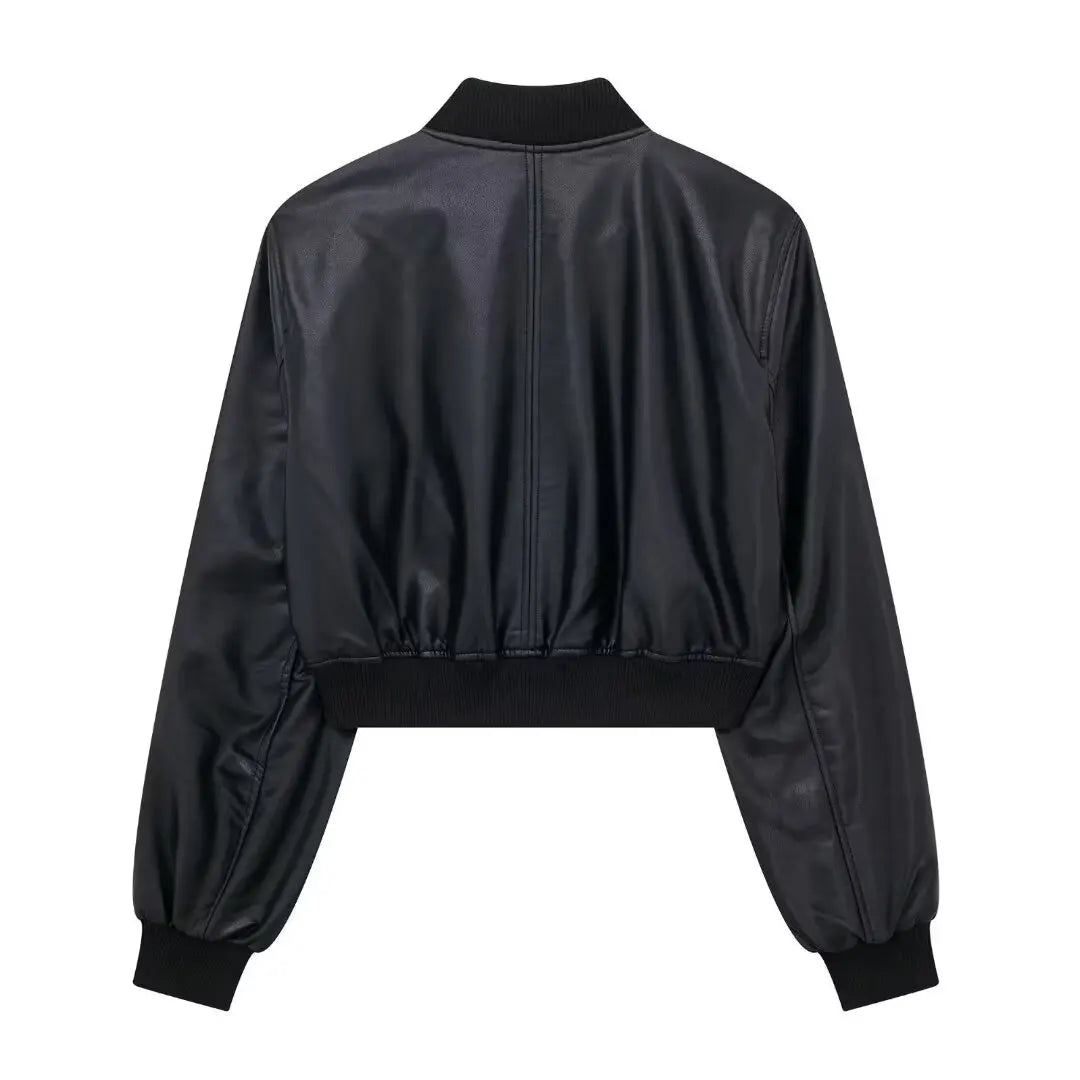 Bomber Jackets- Aviator Leatherette Jacket Urban Suede Bomber- - IndioGear.com