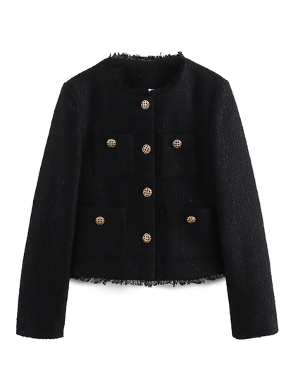 Bouclé Jackets- Elegant Bouclé Jacket – Your Go-To for Every Season- - IndioGear.com