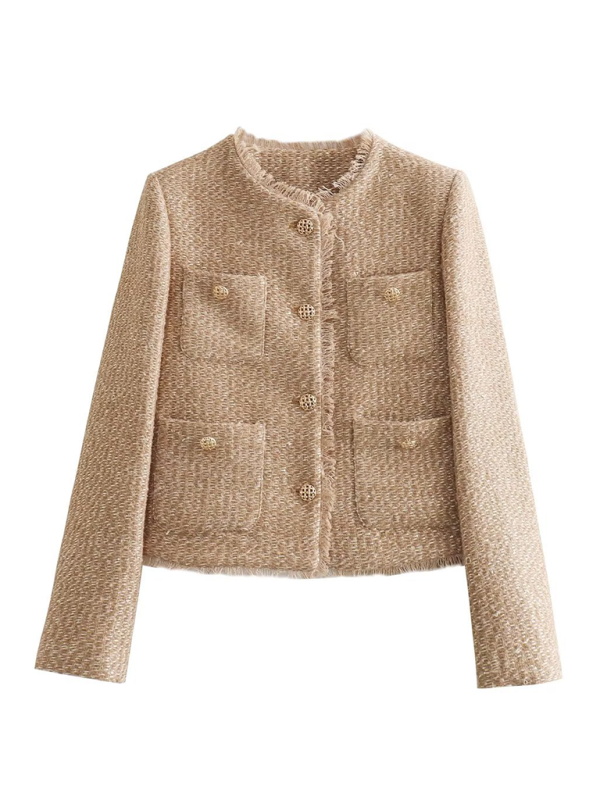 Bouclé Jackets- Elegant Bouclé Jacket – Your Go-To for Every Season- - IndioGear.com