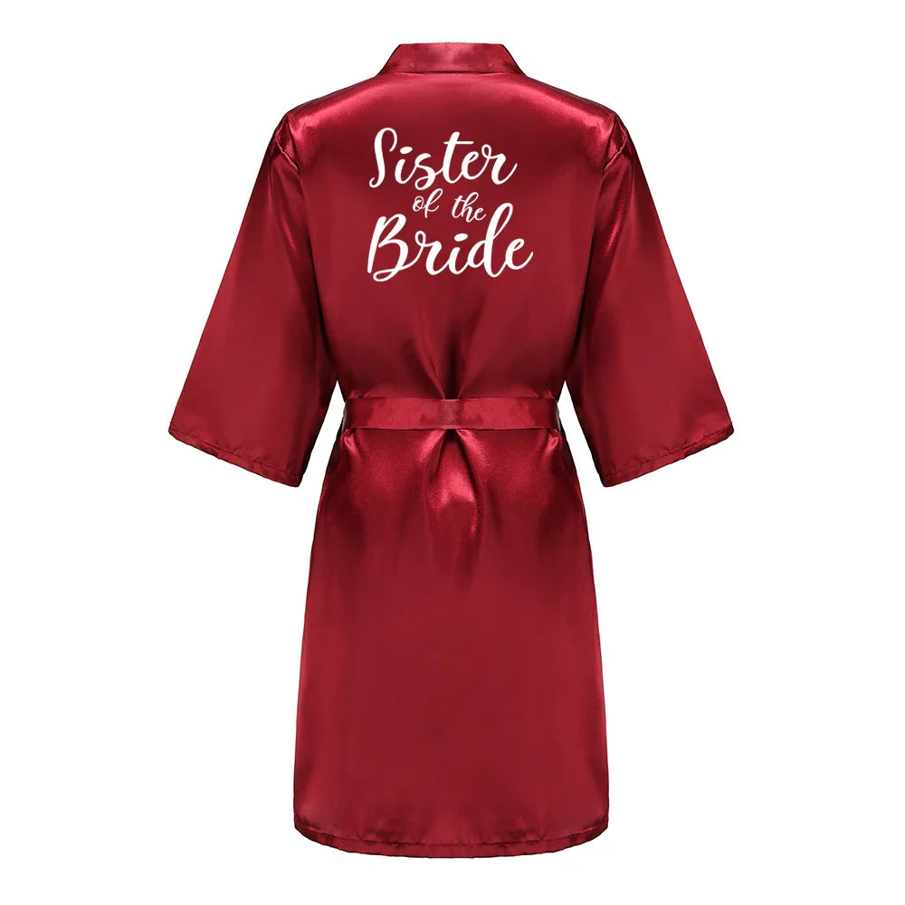 Bridal Party- Bridal Party Custom Satin Robes for After Party Weddings- - IndioGear Women Clothing