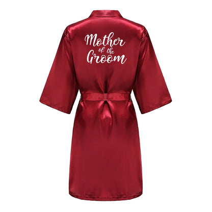 Bridal Party- Bridal Party Custom Satin Robes for After Party Weddings- - IndioGear Women Clothing