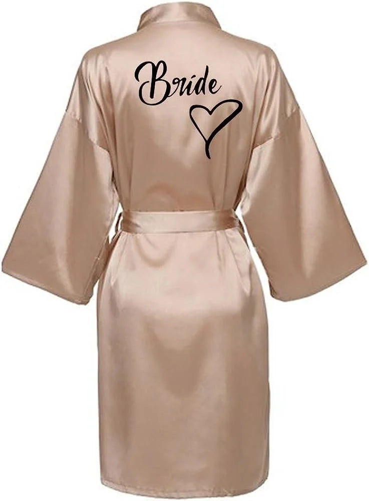 Bridal Shower Party- Custom Bride & Bridesmaid Team Robes- - IndioGear Women Clothing