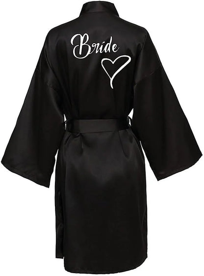 Bridal Shower Party- Custom Bride & Bridesmaid Team Robes- - IndioGear Women Clothing