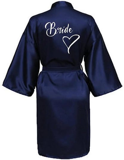 Bridal Shower Party- Custom Bride & Bridesmaid Team Robes- - IndioGear Women Clothing