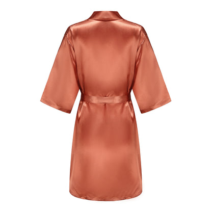 Bridal Shower Party- Personalized Metallic Copper Bridal Party Robes- - IndioGear Women Clothing