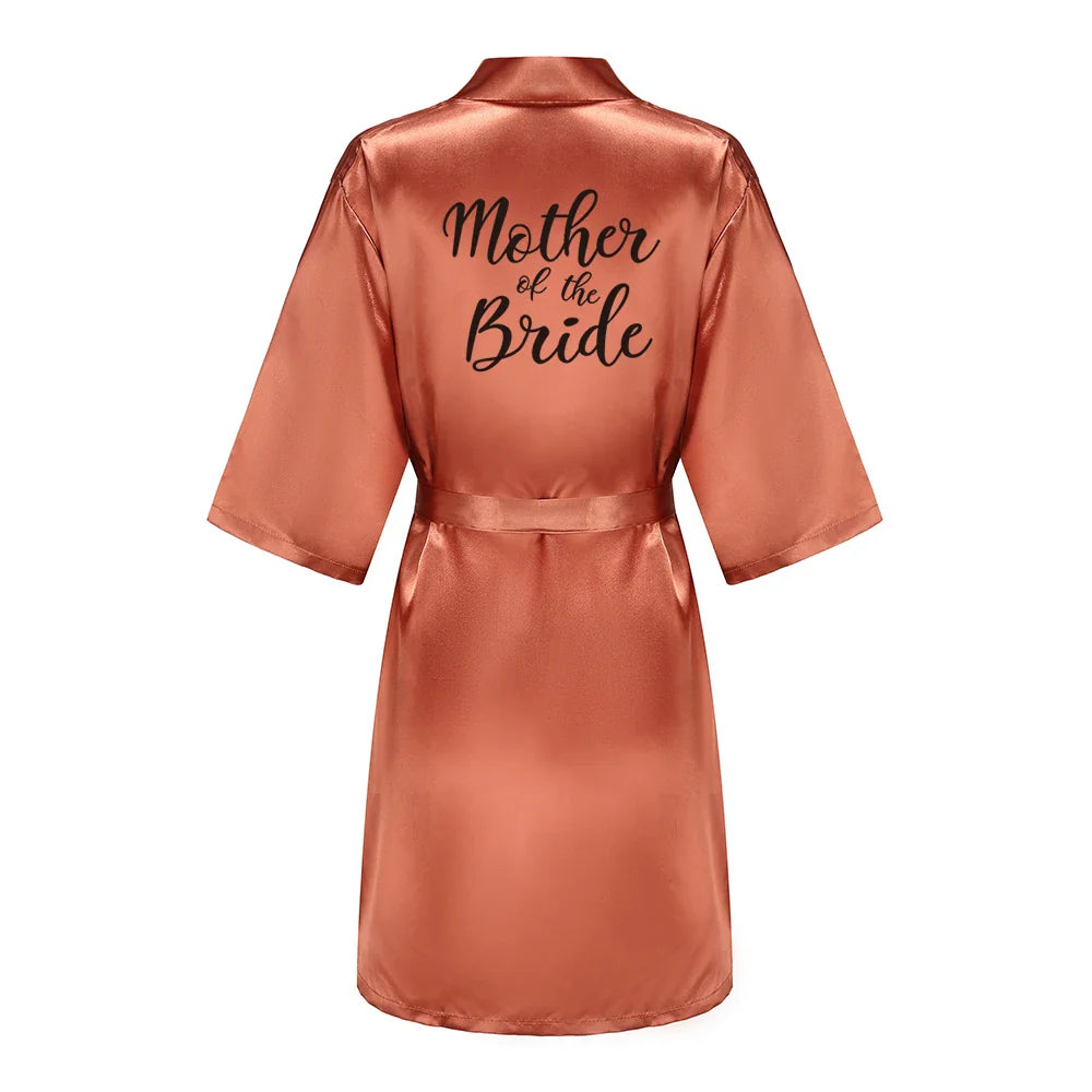 Bridal Shower Party- Personalized Metallic Copper Bridal Party Robes- - IndioGear Women Clothing