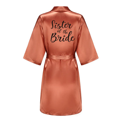 Bridal Shower Party- Personalized Metallic Copper Bridal Party Robes- - IndioGear Women Clothing