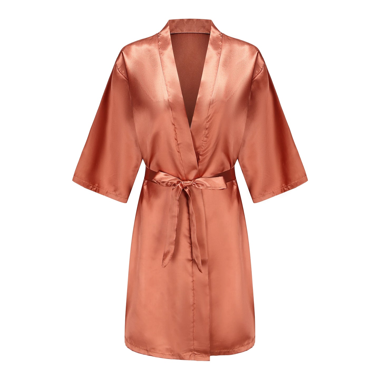 Bridal Shower Party- Personalized Metallic Copper Bridal Party Robes- - IndioGear Women Clothing