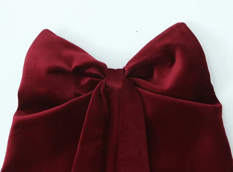 Cami Tops- Minimalist Burgundy Velvet Top- - IndioGear