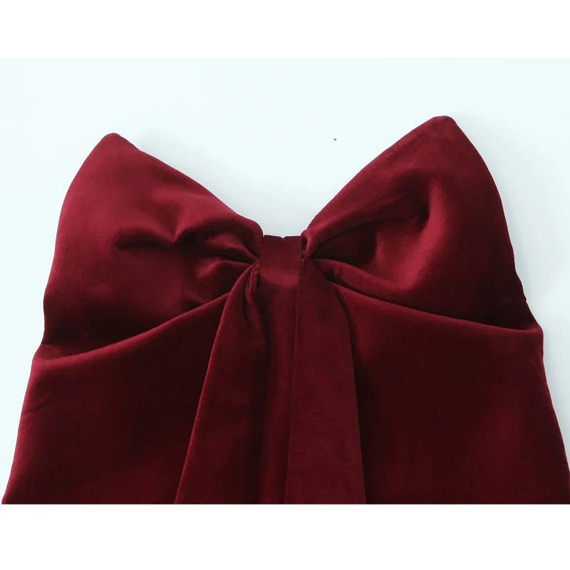 Cami Tops- Minimalist Burgundy Velvet Top- - IndioGear