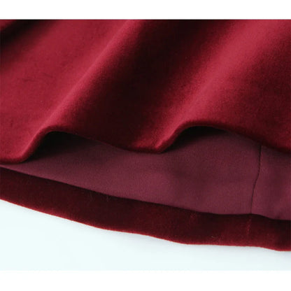 Cami Tops- Minimalist Burgundy Velvet Top- - IndioGear