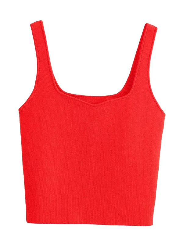 Cami Tops- Women Knitting Crop Tank Top- - IndioGear.com