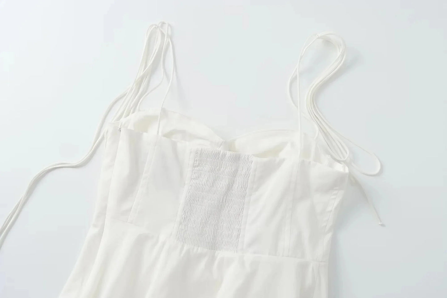 Camis Tops- Women Smocked Back Sweetheart Cami Peplum Top- - IndioGear.com