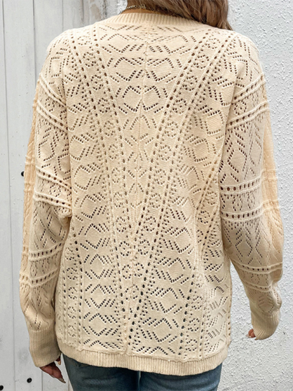 Cardigans- Boho Crochet Cardigan for Stylish Layering- - IndioGear.com