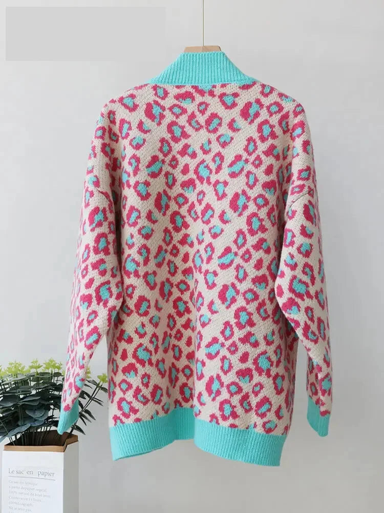 Cardigans- Cozy Chic Leopard Print Cardigan- - IndioGear.com