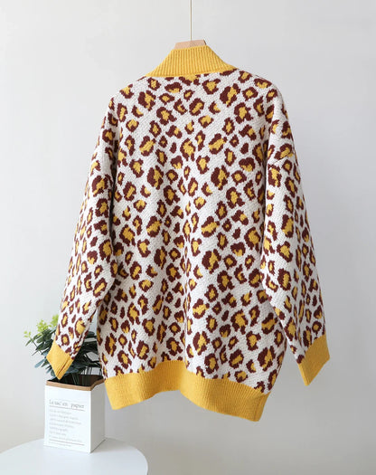 Cardigans- Cozy Chic Leopard Print Cardigan- - IndioGear.com