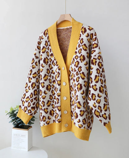 Cardigans- Cozy Chic Leopard Print Cardigan- - IndioGear.com