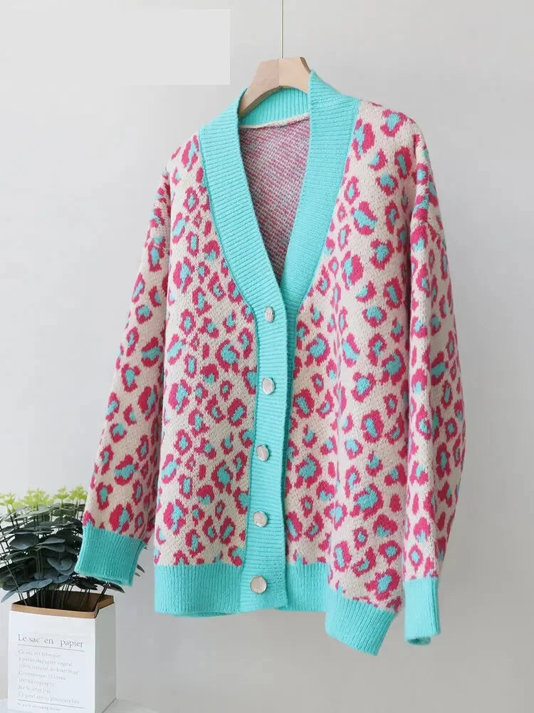 Cardigans- Cozy Chic Leopard Print Cardigan- - IndioGear.com