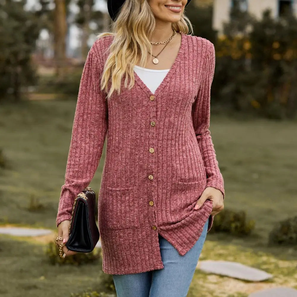 Cardigans- Essential Button-Up Duster Cardigan – Must-Have for All Seasons- - IndioGear.com