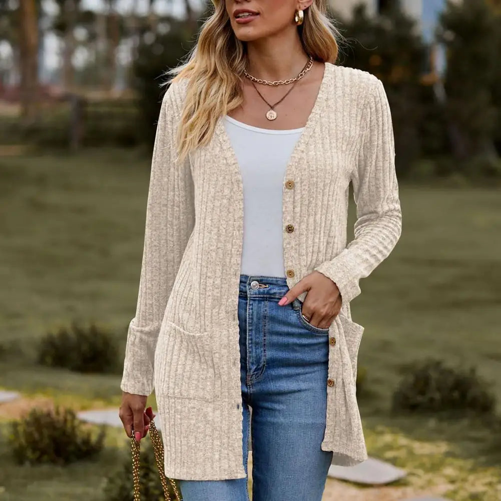 Cardigans- Essential Button-Up Duster Cardigan – Must-Have for All Seasons- - IndioGear.com