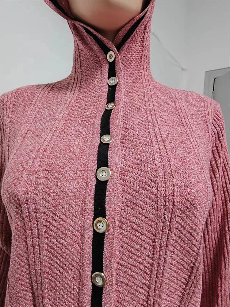 Cardigans- Fashion-Forward Hooded Cardigan for Style Lovers- - IndioGear.com