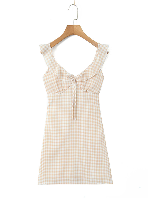 Casual Dresses- Women Checkmate Mini Dress- - IndioGear.com