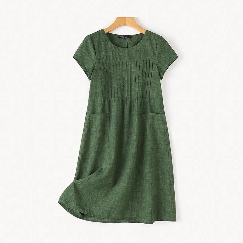 Casual Dresses- Women's A-Line Knee-Length Dress for Casual Outings- - IndioGear.com