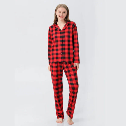 Classic Christmas Plaid Pajama Sets for the Whole Family