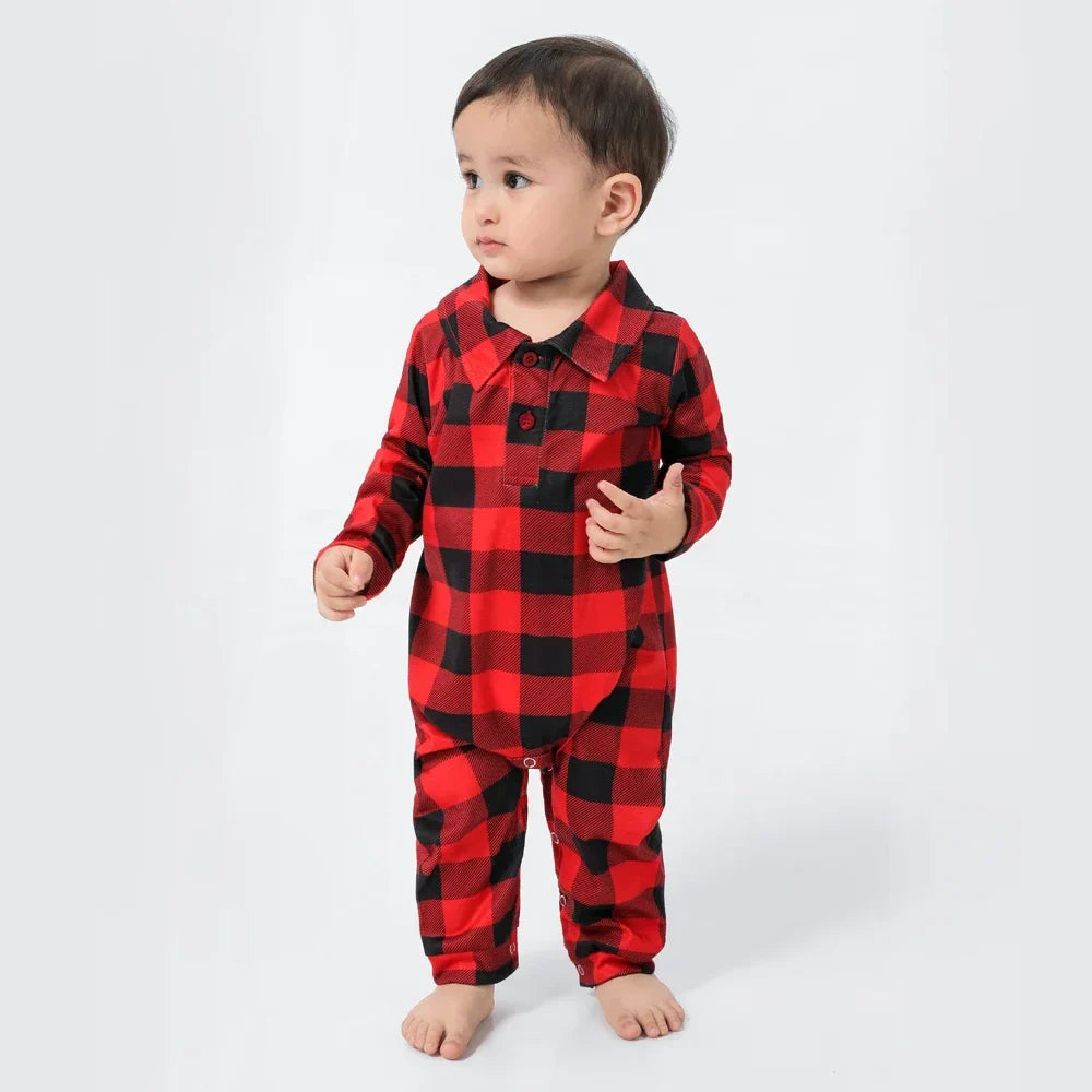 Classic Christmas Plaid Pajama Sets for the Whole Family