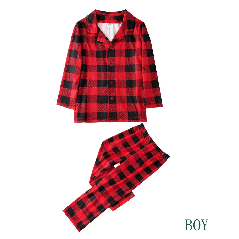 Classic Christmas Plaid Pajama Sets for the Whole Family