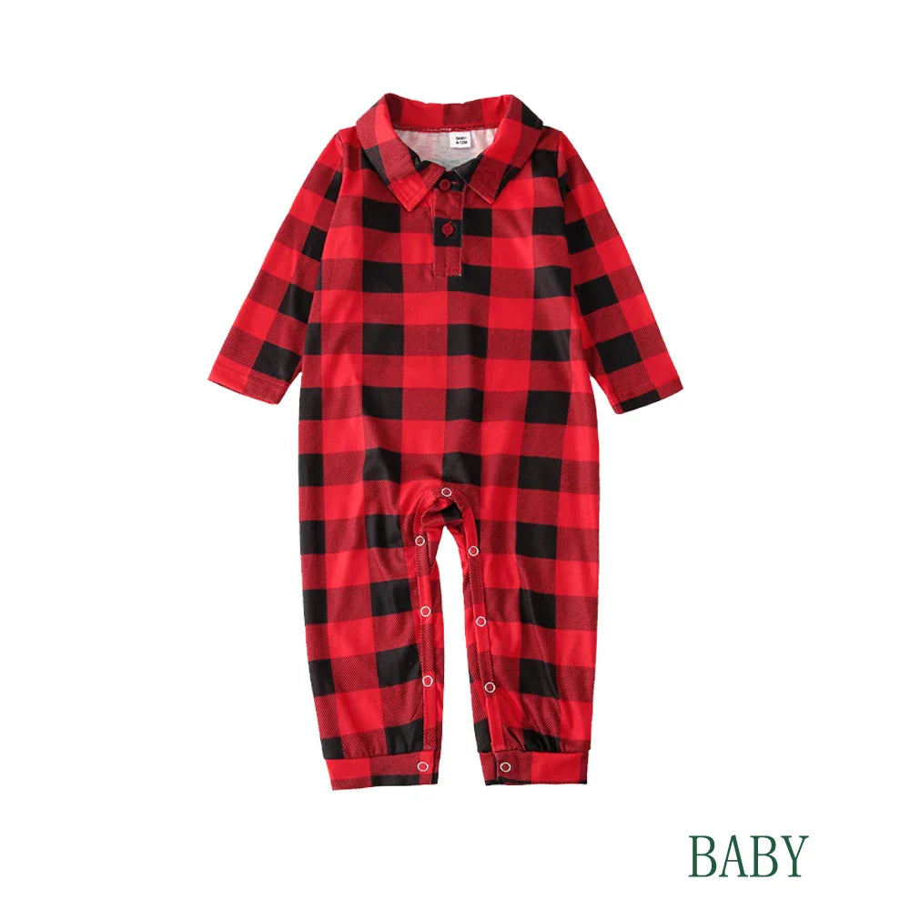 Classic Christmas Plaid Pajama Sets for the Whole Family