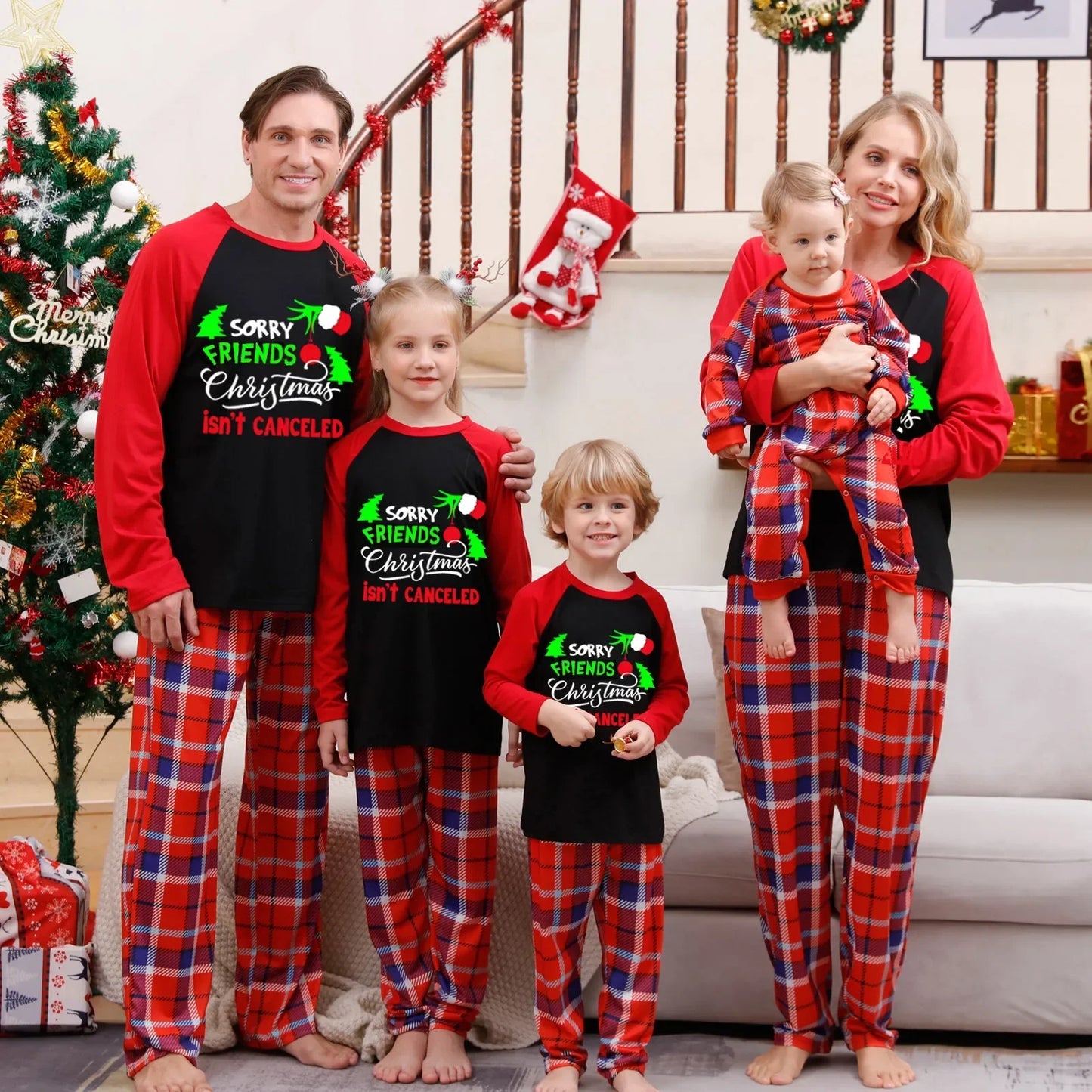 Pyjamas de Noël pour les soirées familiales festives pour tout le monde