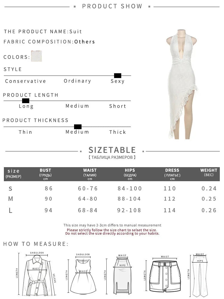 Clubbing Dresses- Elegant Lace Asymmetric Club Dress- - IndioGear.com