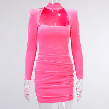 Clubbing Dresses- Structured Bodycon Dress for Parties- - IndioGear.com