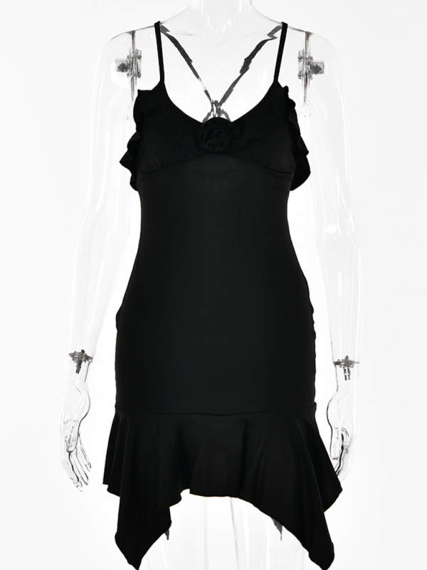 Clubbing Dresses- Summer Romance Ruffled Mini Dress- - IndioGear.com