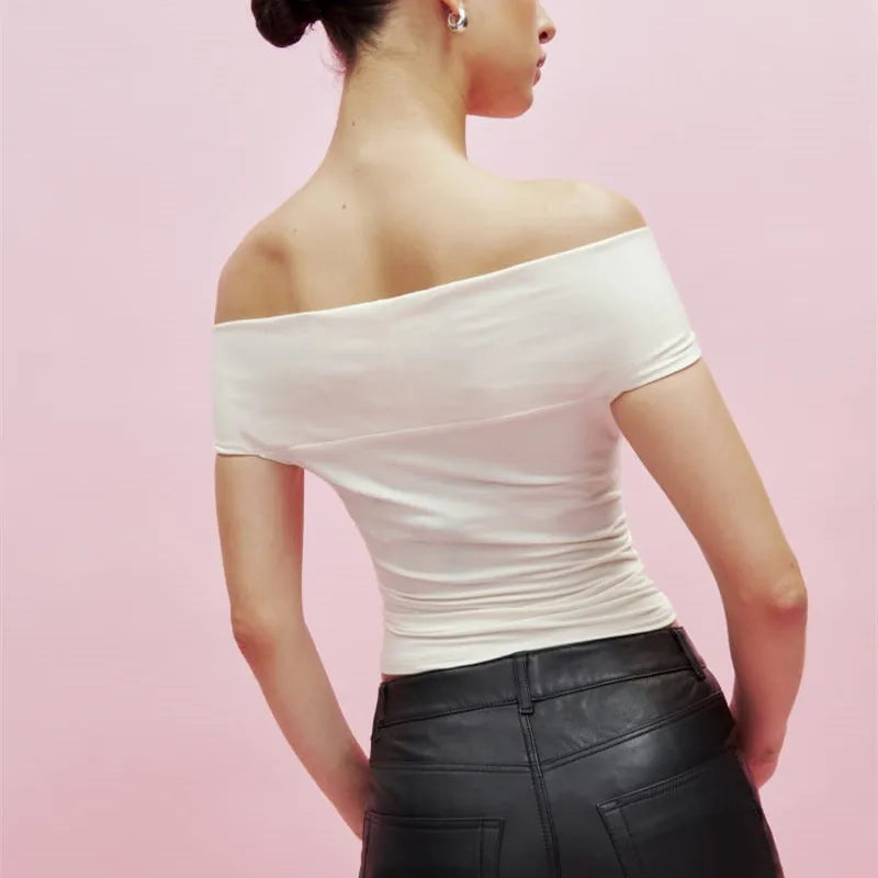 Clubbing Tops- Women Off-Shoulder Bow-Bust Top with Evening Wear- - IndioGear.com