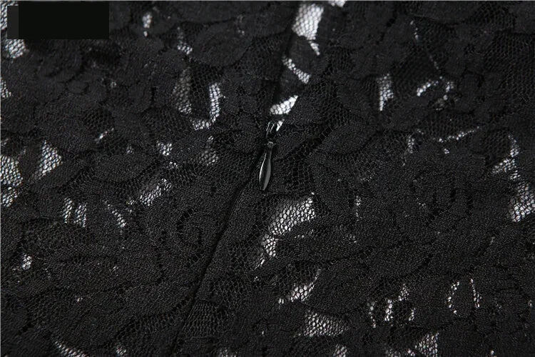 Clubbing Dresses- Midnight Lace Elegance Mermaid Dress - Sweetheart Perfect for Clubbing- - IndioGear.com